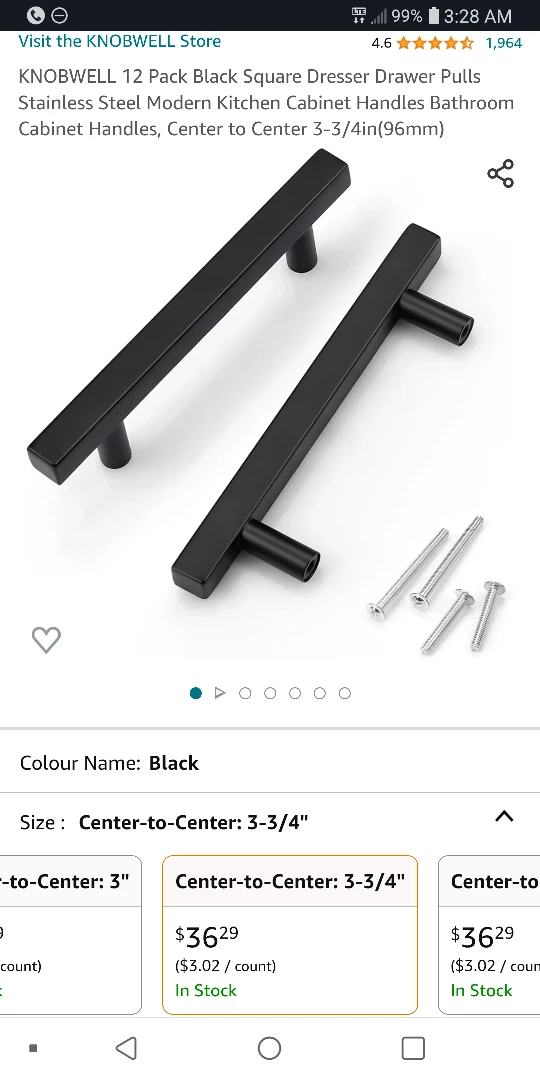 NEW!   12 Drawer & Cabinet Handles image indicator(7)