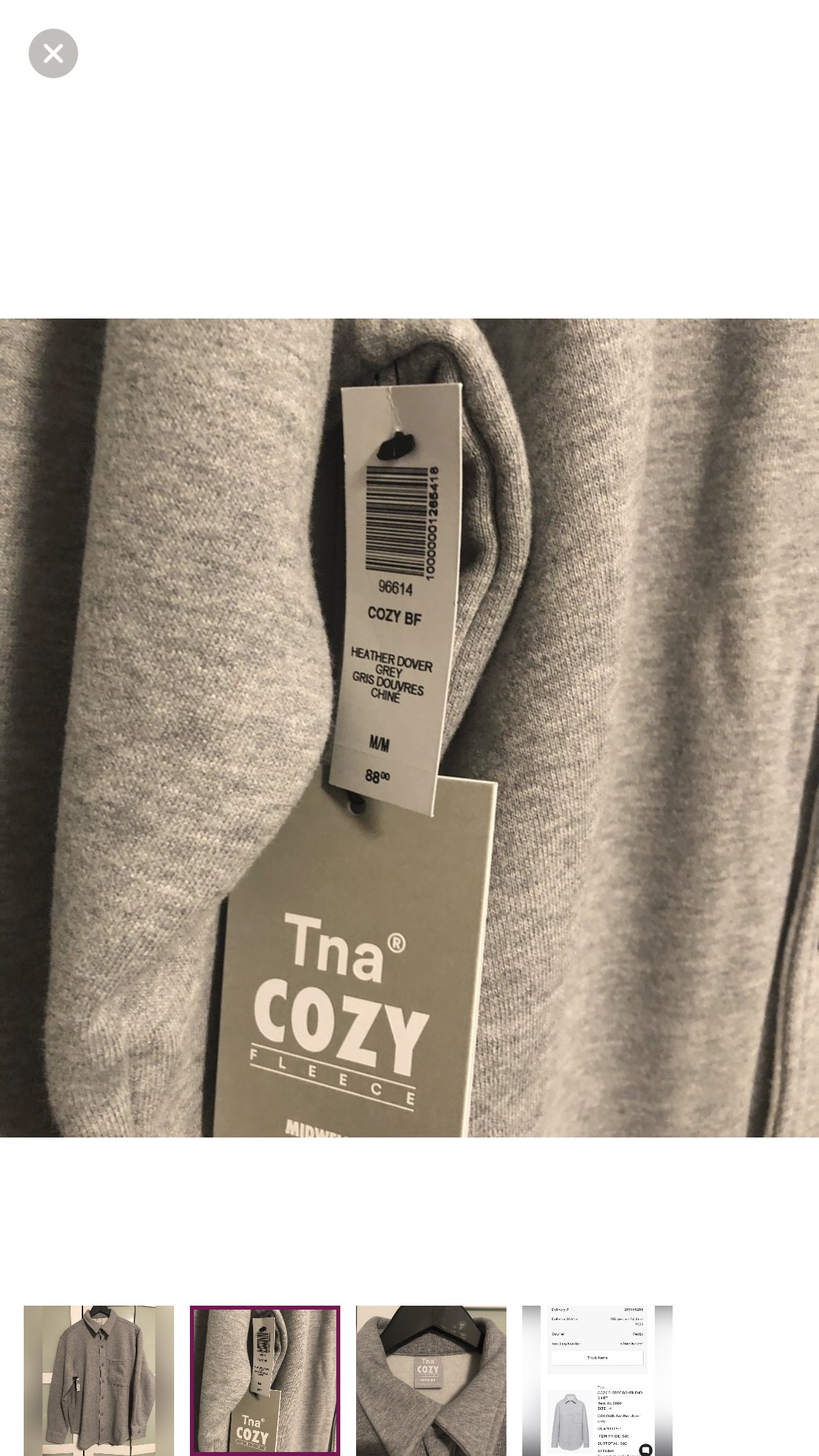 Aritzia grey cozy br fleece - photo 2