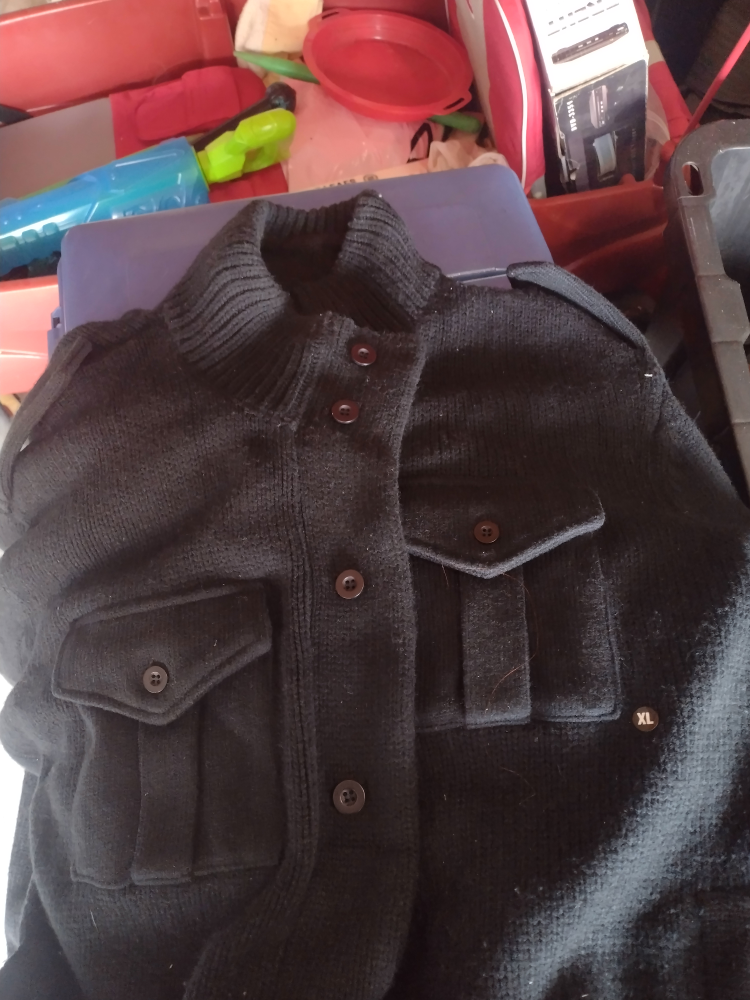 black mens sweater size xl thumbnail