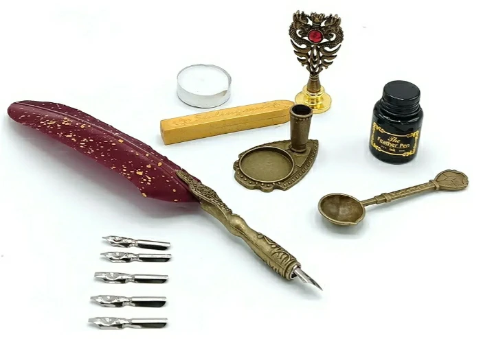 GOLD LEAF - BRAND NEW -Calligraphy Pen Ink Set - photo 2