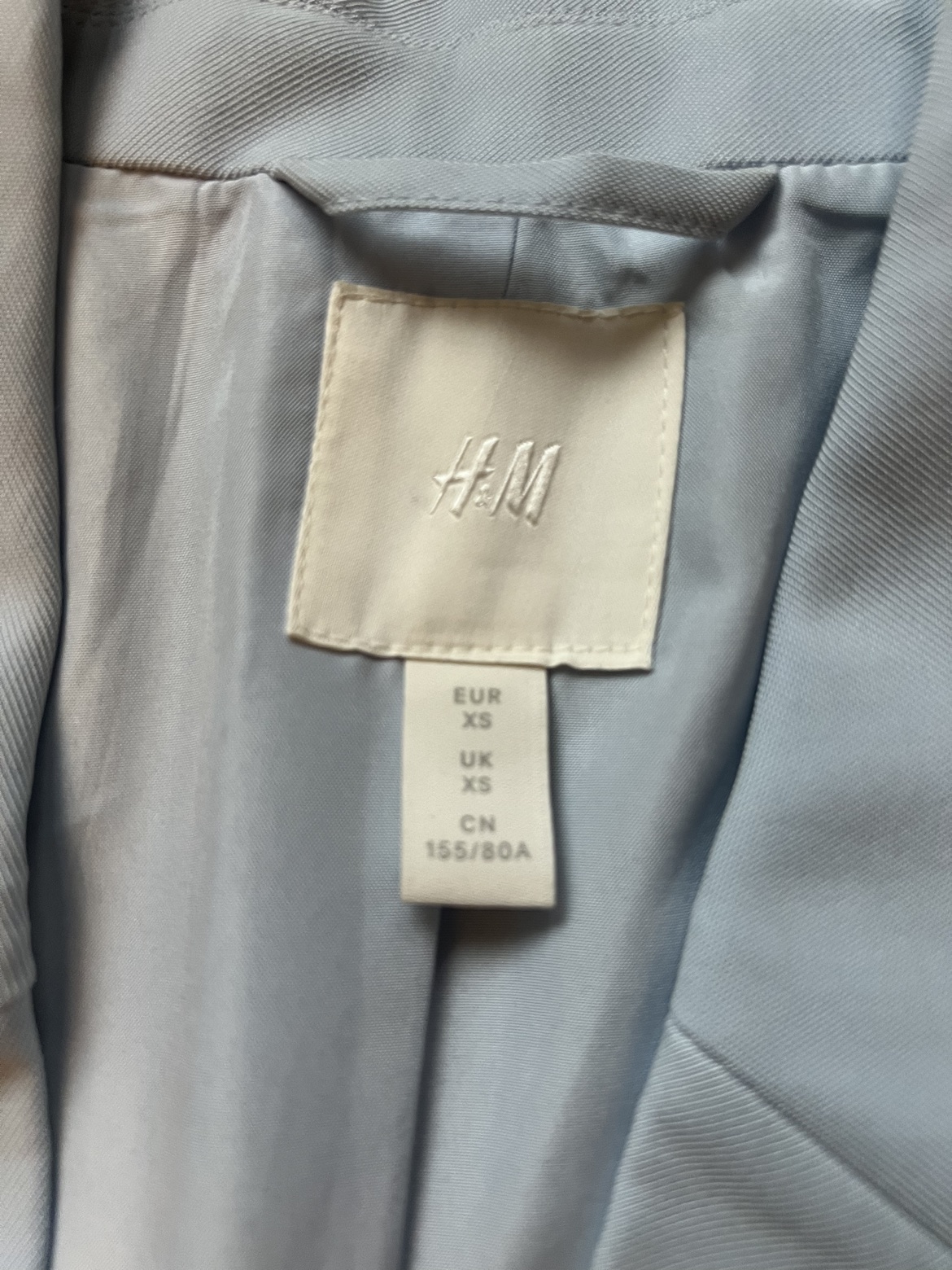 H&M Light Blue Oversized Blazer image indicator(2)