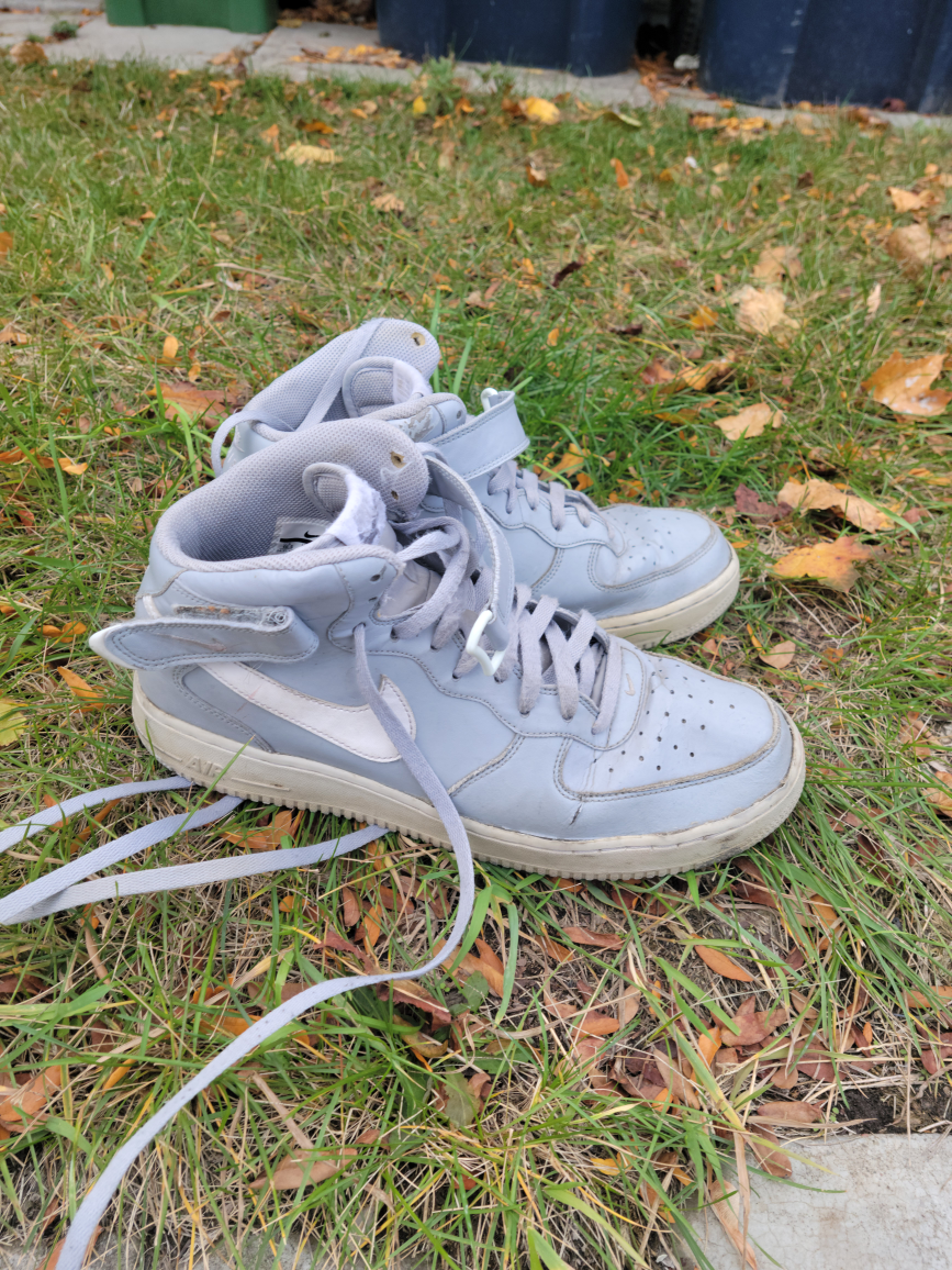Free Air Nike Air Force Gray Size 10 (worn out) thumbnail