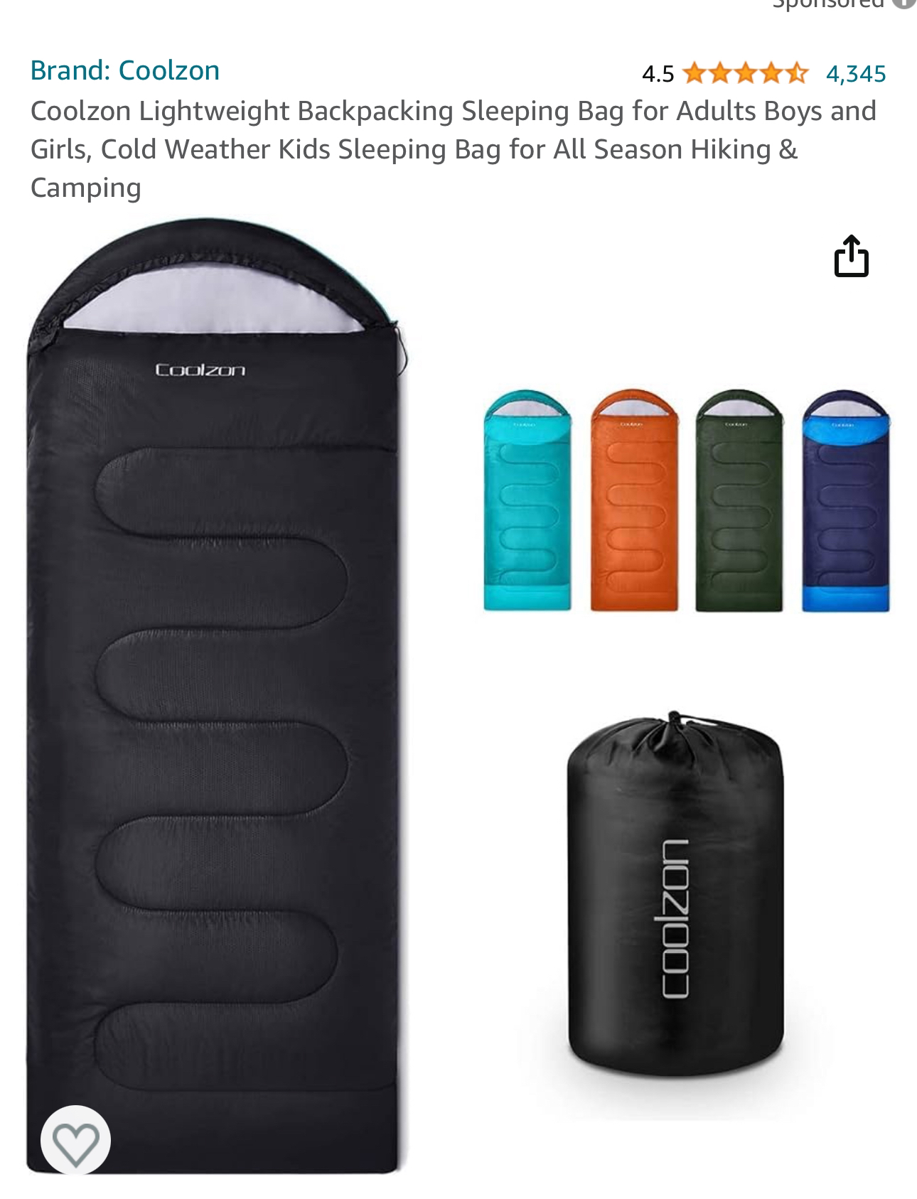 Lightweight Backpacking Sleeping Bag - photo 2