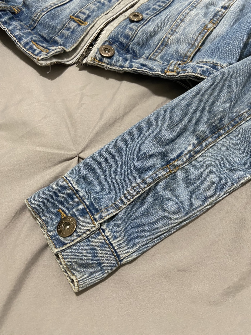 Hooded Light Denim Jacket (xxs) - photo 4