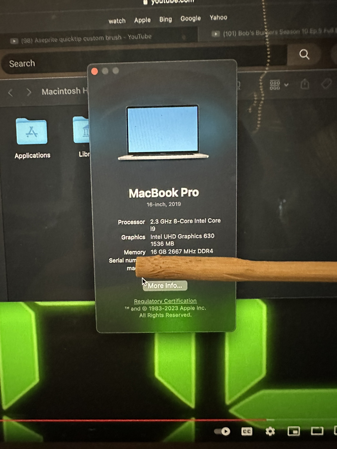 MacBook Pro 16 inch ic9 personal video editing laptop - photo 2
