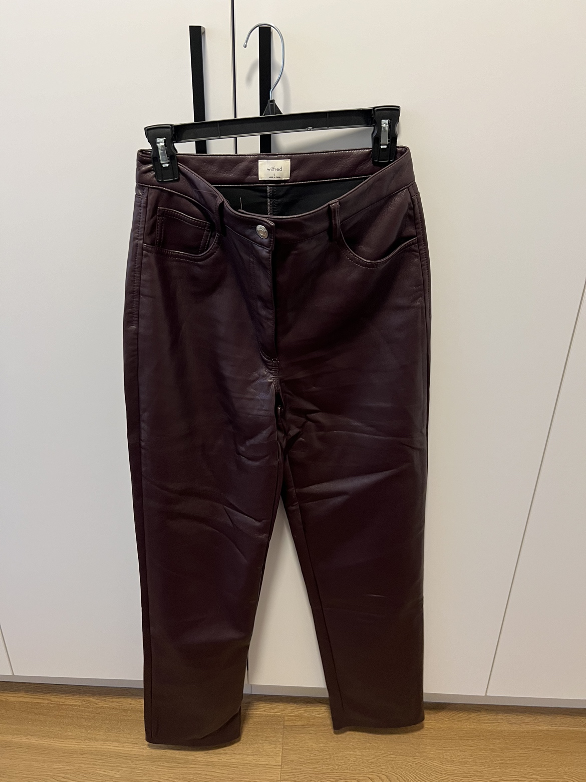 Wilfred Leather Pants (Aritzia)