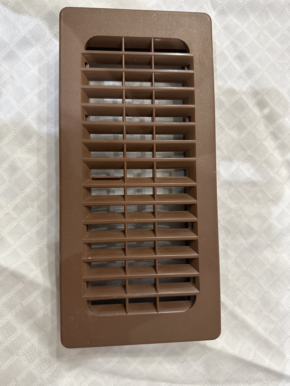 #freecycle - 4in. x 10 in. Brown plastic floor air vent register