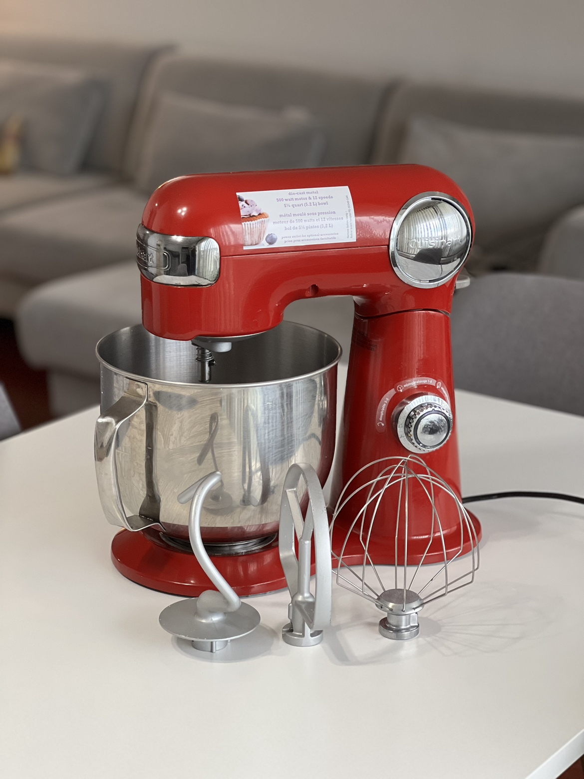 Cuisinart Die Cast 5.5 quart (5.2L) Mixer with attachments - photo 4