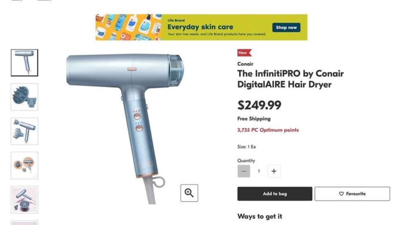 NEW ($249 in store) DigitalAIRE InfinitiPRO Hair Dryer by Conair - photo 2