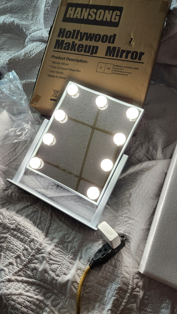 Vanity lighted mirror led dimmable