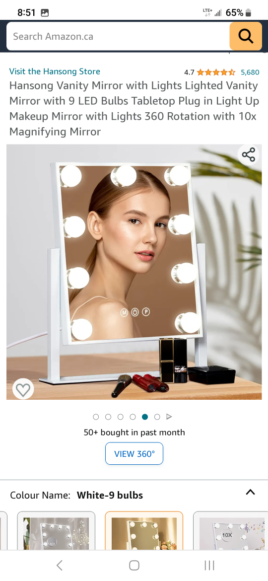 Vanity lighted mirror led dimmable - photo 3