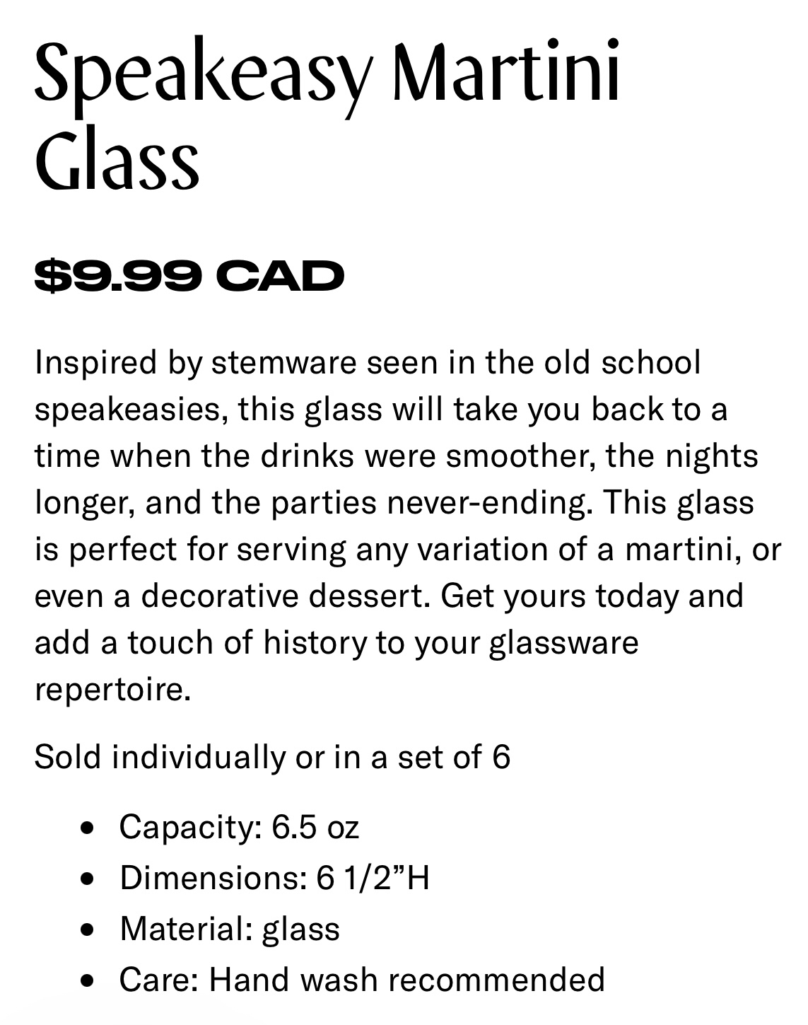 FREE Cocktail Emporium Speakeasy Martini Glasses (Set of 4) - photo 5