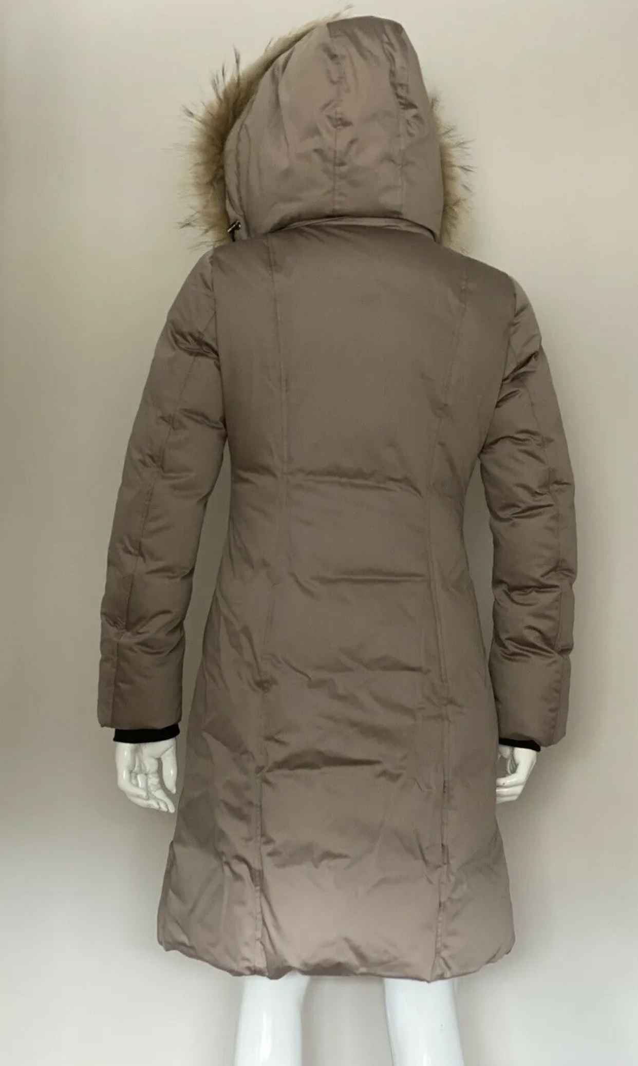 Soia & Kyo  Laval Hooded Fur-Taupe, Trim Down Coat Size M. image indicator(6)