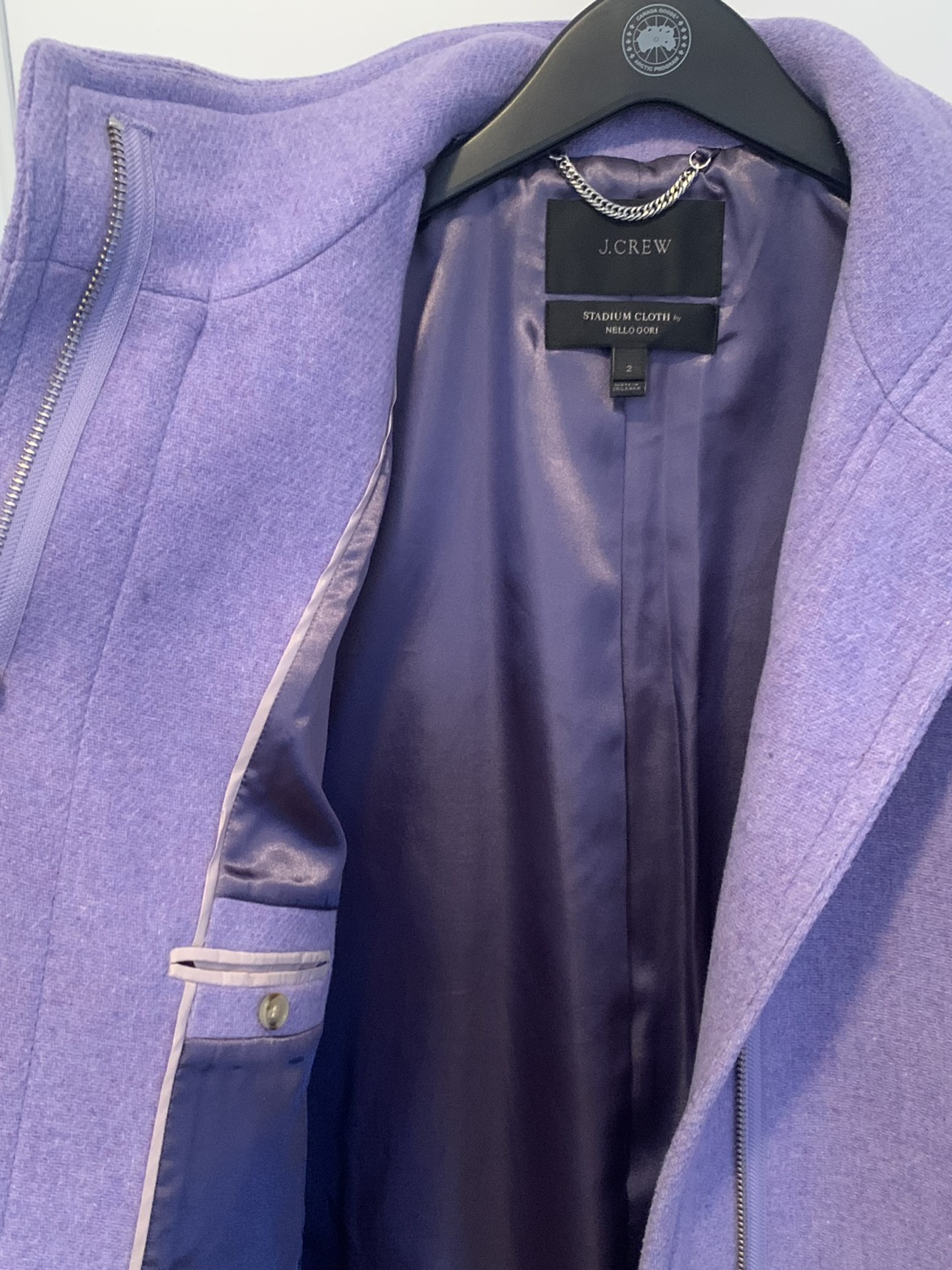 J. CREW Lavender Coat image indicator(5)