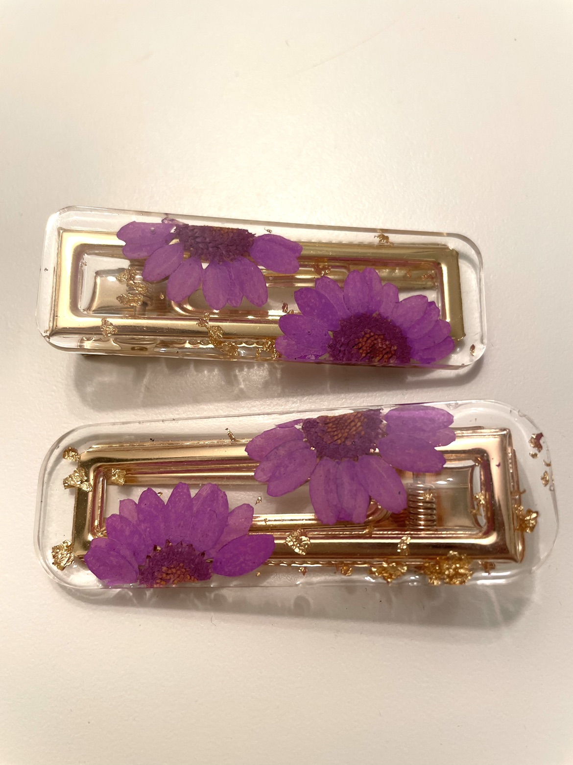 Dried Flower Hair Clips