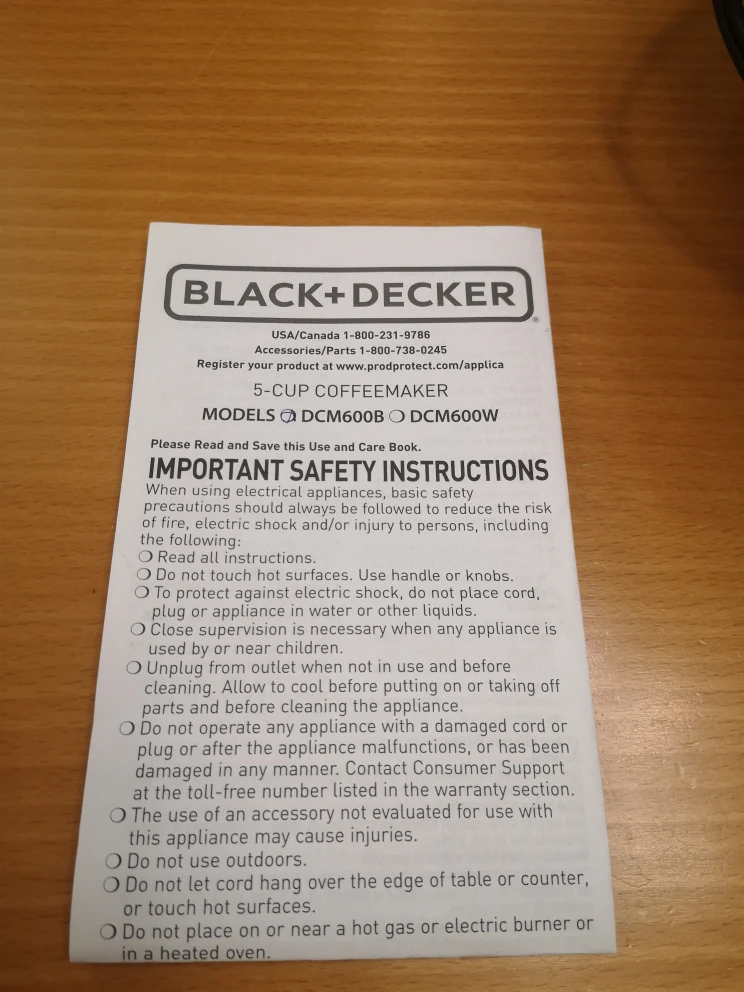 Black + Decker Coffe Maker image indicator(4)