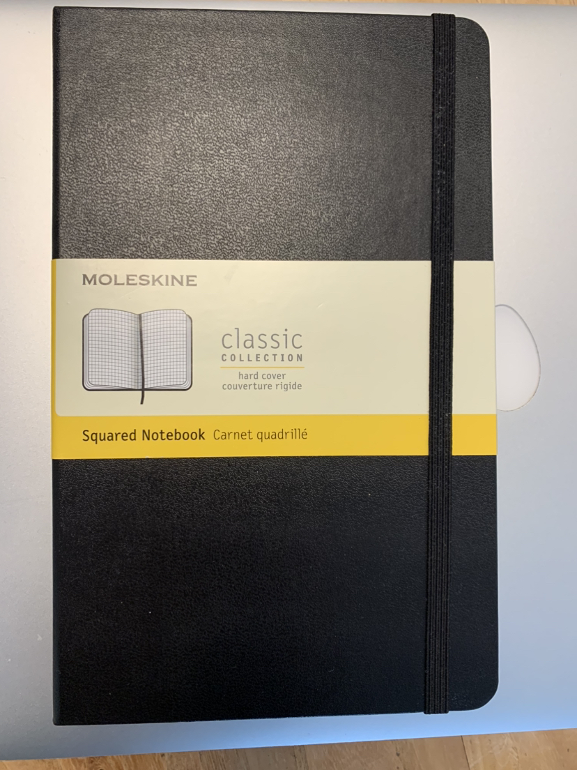 Moleskine Classic Hard Cover, (5" x 8.25") Squared/Grid, Black thumbnail