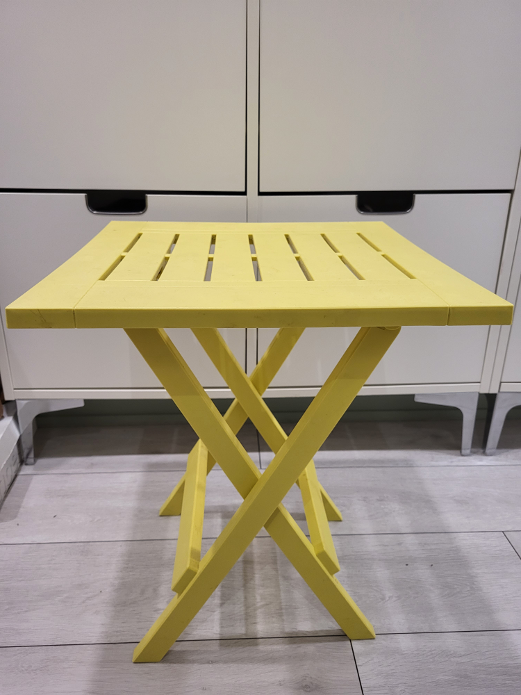Yellow collapsible table- MUST GO BY FRIDAY - photo 2