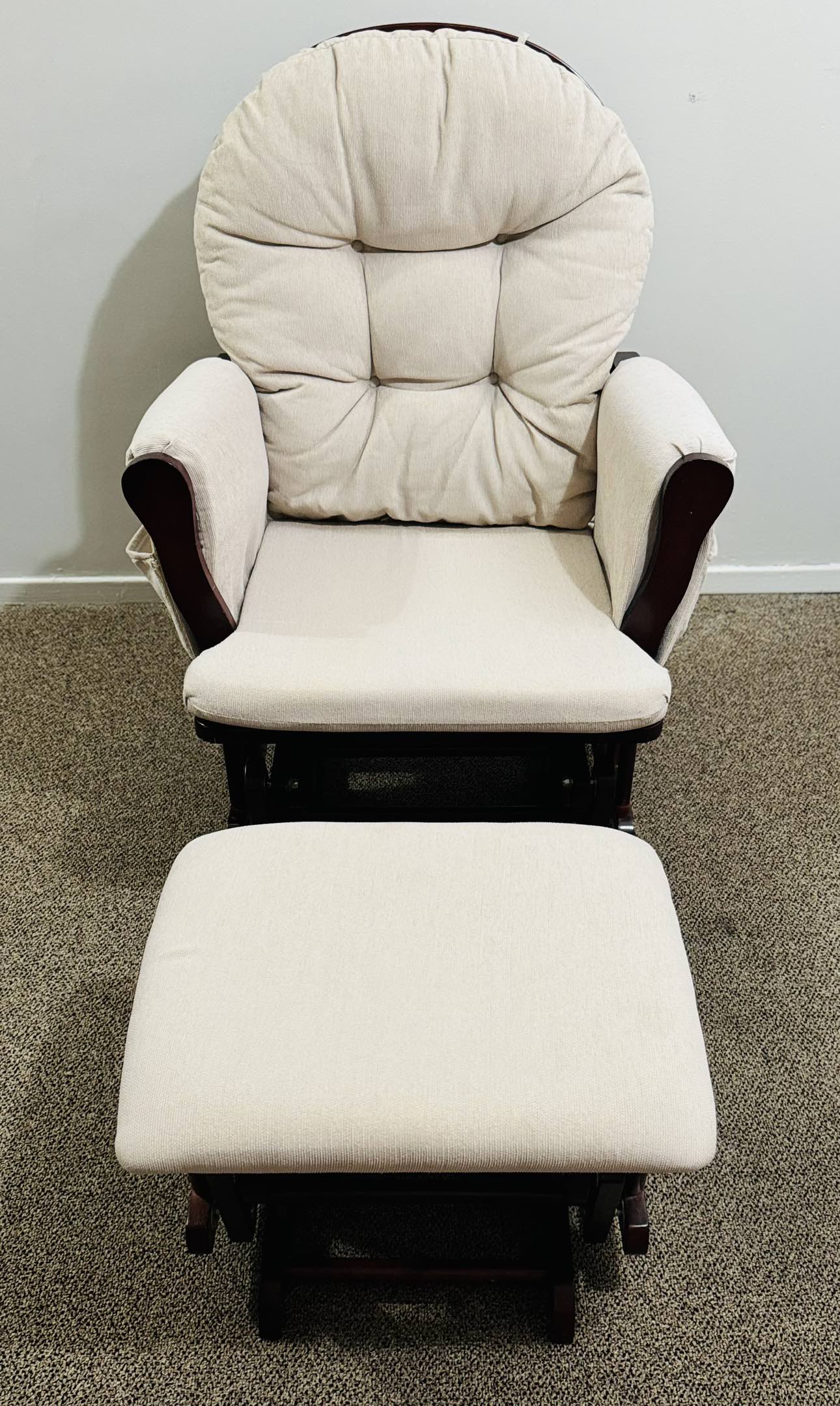 Rocking Chair & Ottoman Set with Cushion