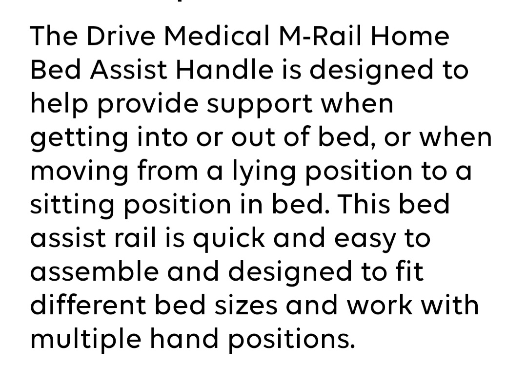 DRIVE brand adult bed assist handle - photo 2