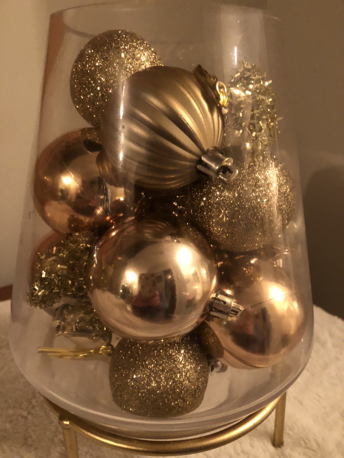 Glass Jar with ornaments & stand 🎁 image indicator(2)