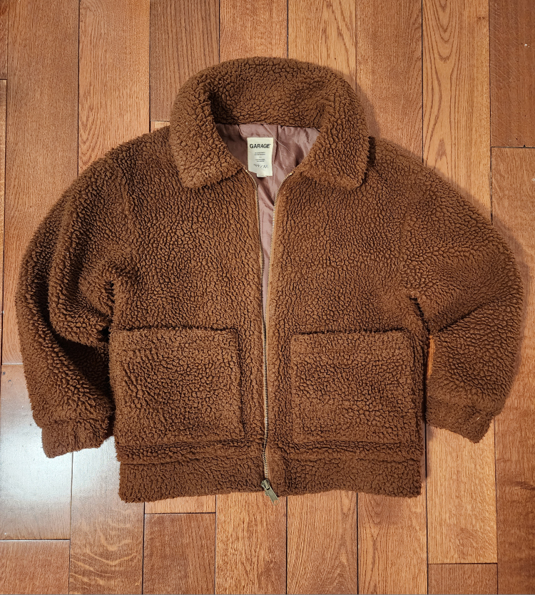 Garage® brown teddy pixie jacket image indicator(5)