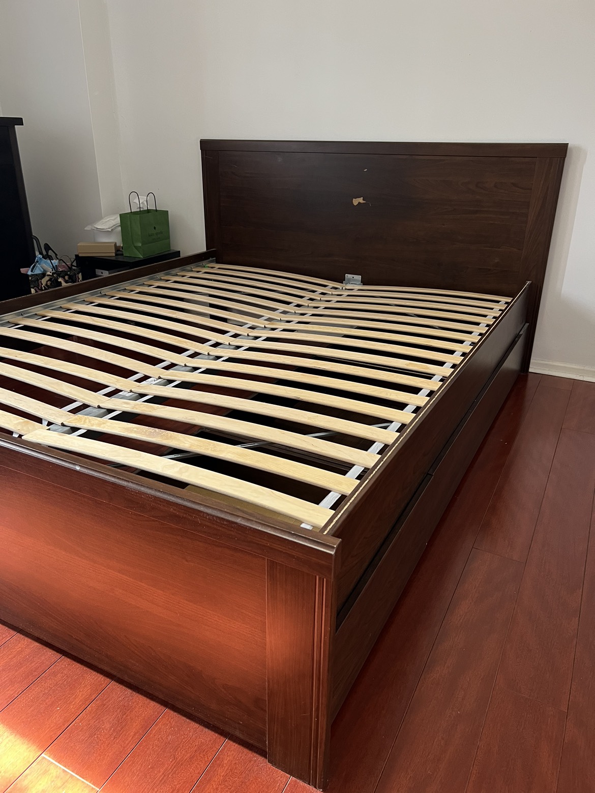 IKEA Queen Bed Frame with Storage Drawers