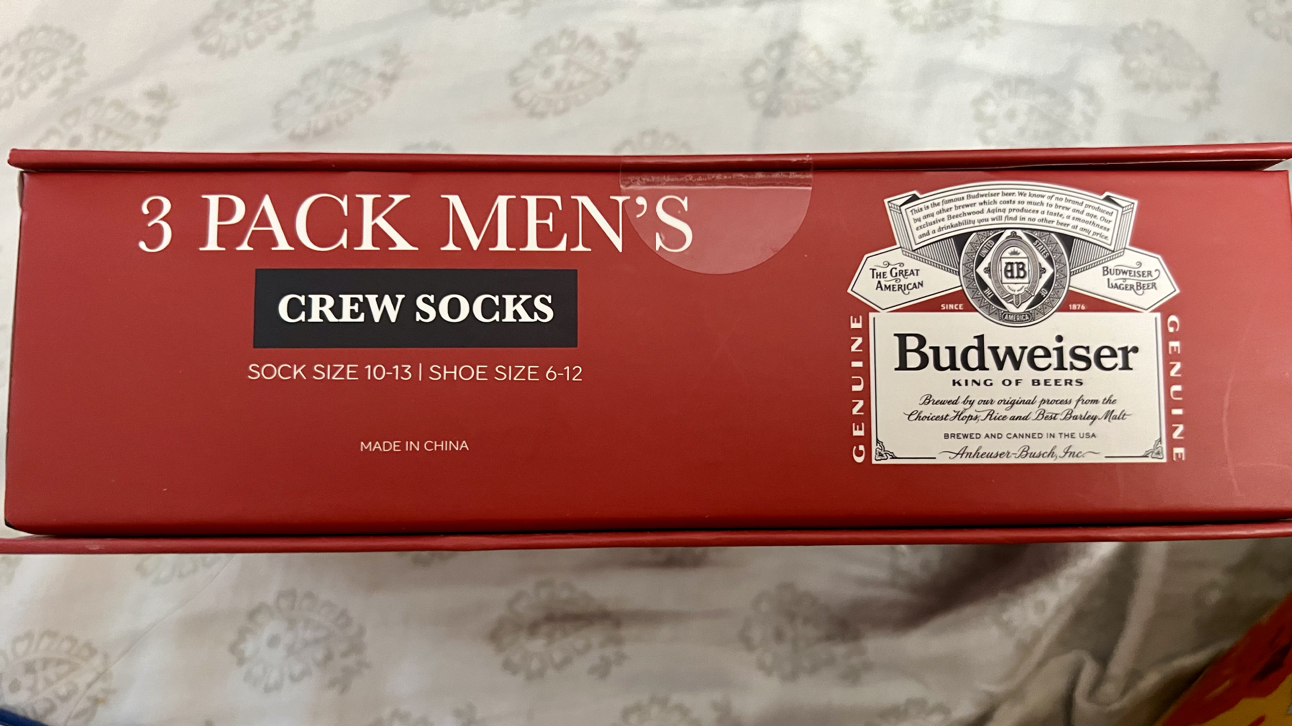 Budweiser Design 3-pack Men’s Crew Socks - photo 2