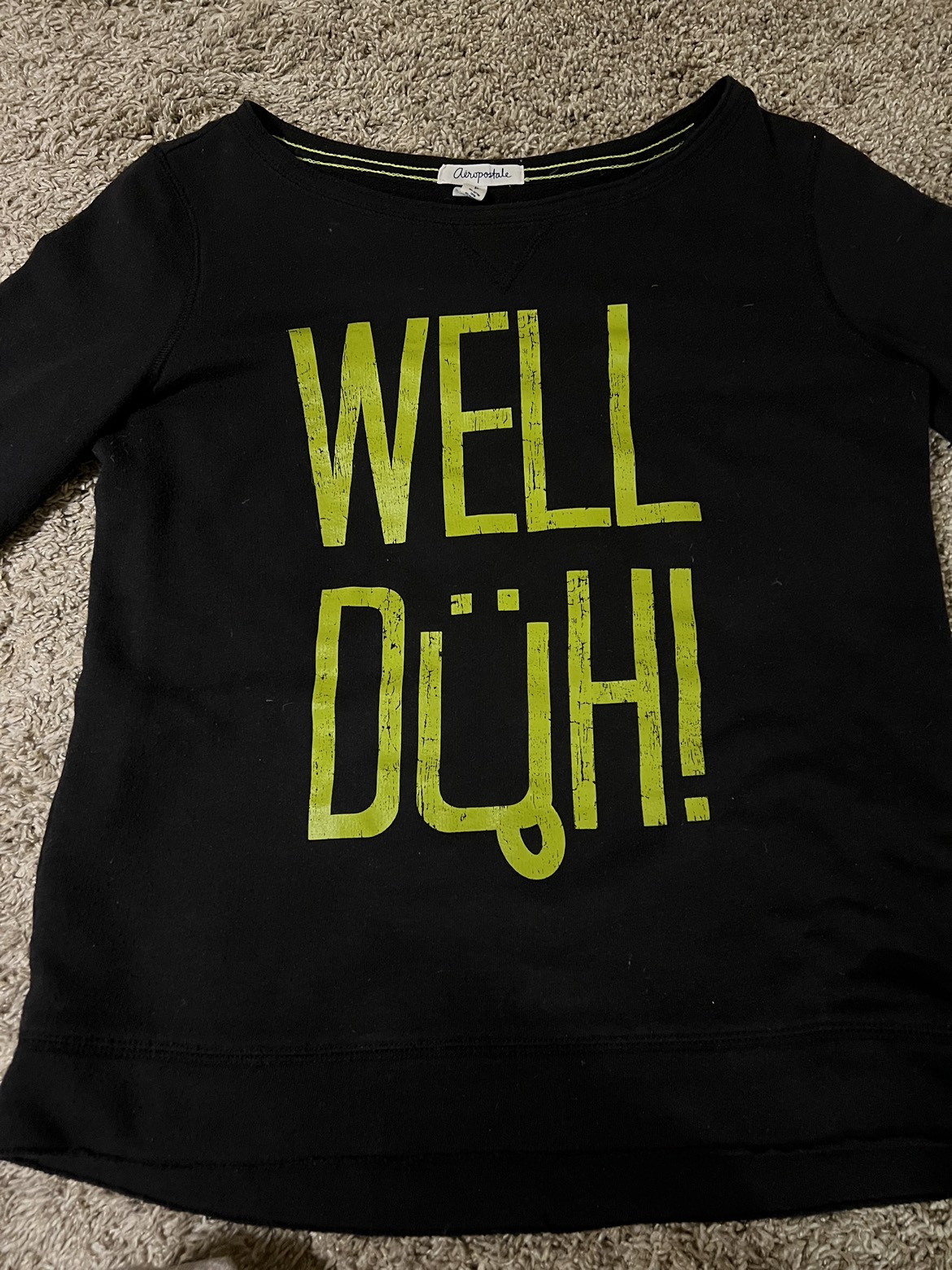 Aeropostale black sweatshirt sz S image indicator(4)