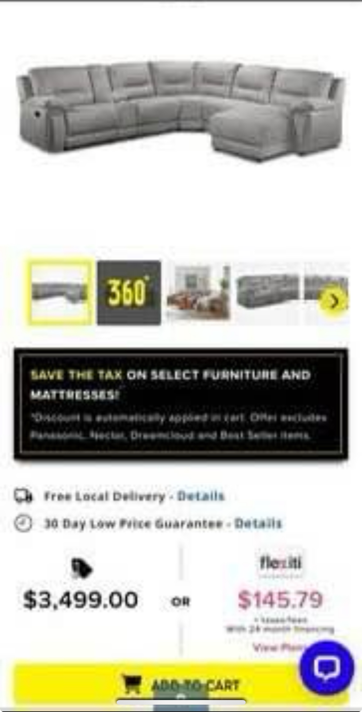 Leon’s Pasadena 6-piece reclining sectional with chaise - photo 3