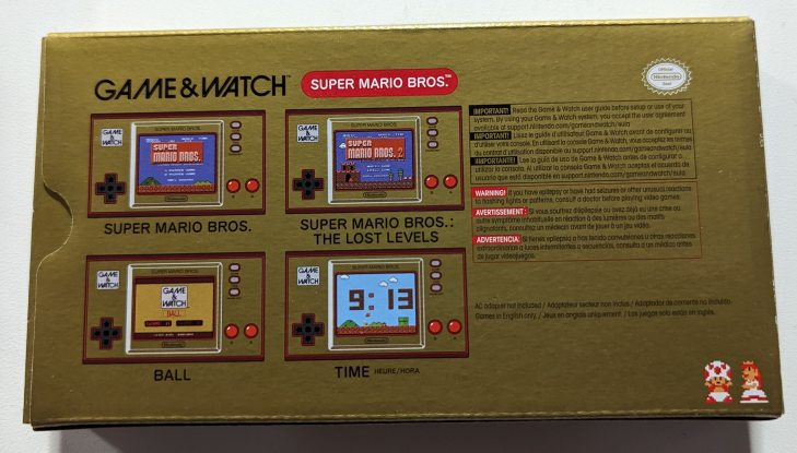 Game & Watch Super Mario Bros Nintendo Console - photo 2