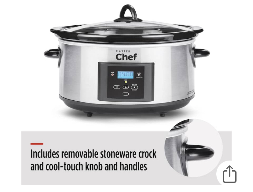 BRAND NEW MasterChef 6qt slow cooker image indicator(7)