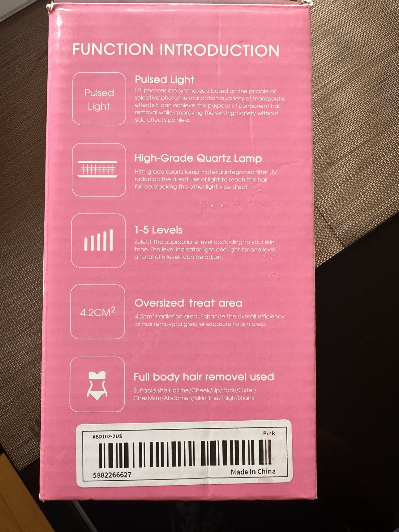 IPL Home laser Hair removal device image indicator(6)