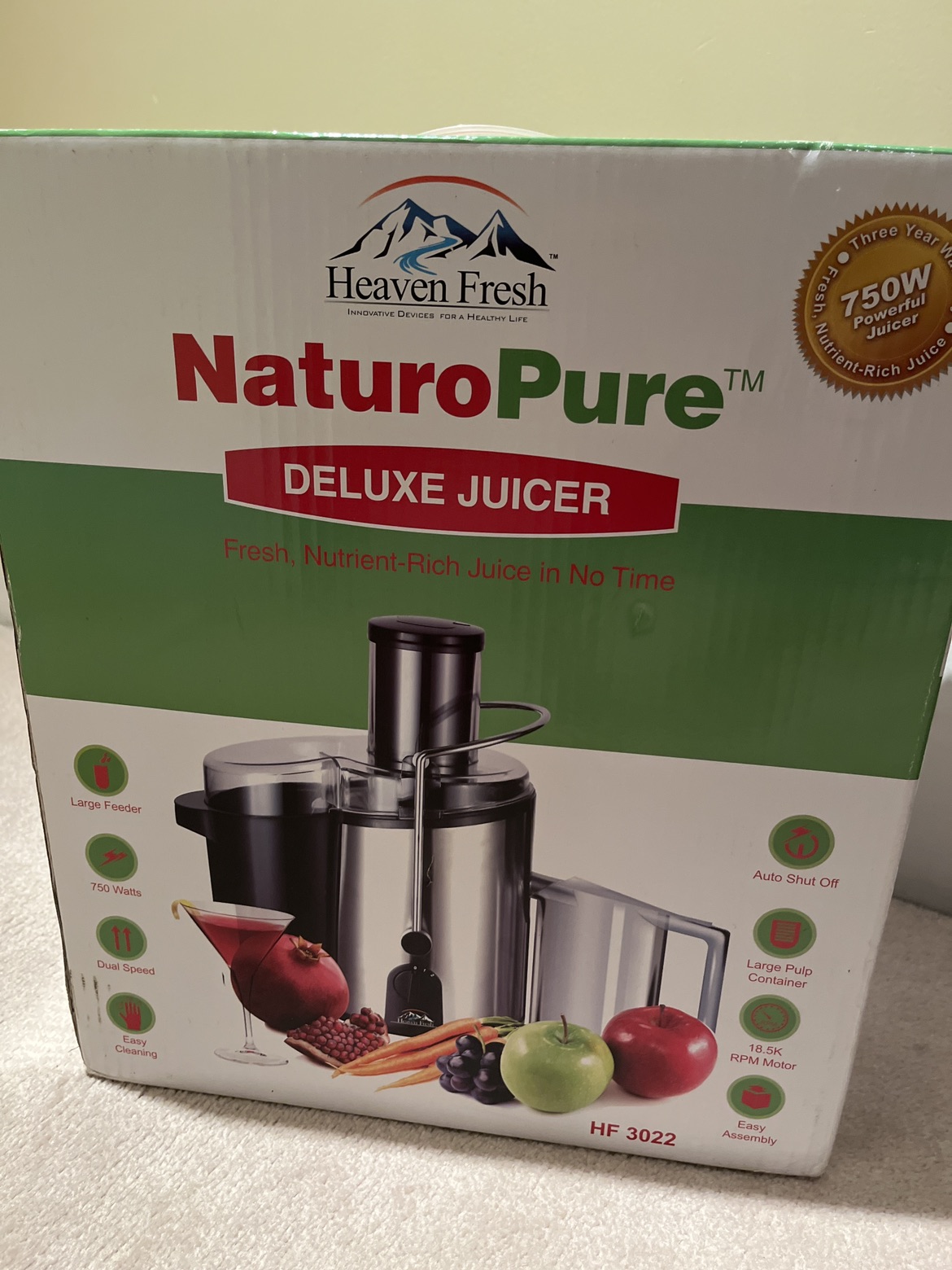 Nature Pure Deluxe Juicer - brand new in a box