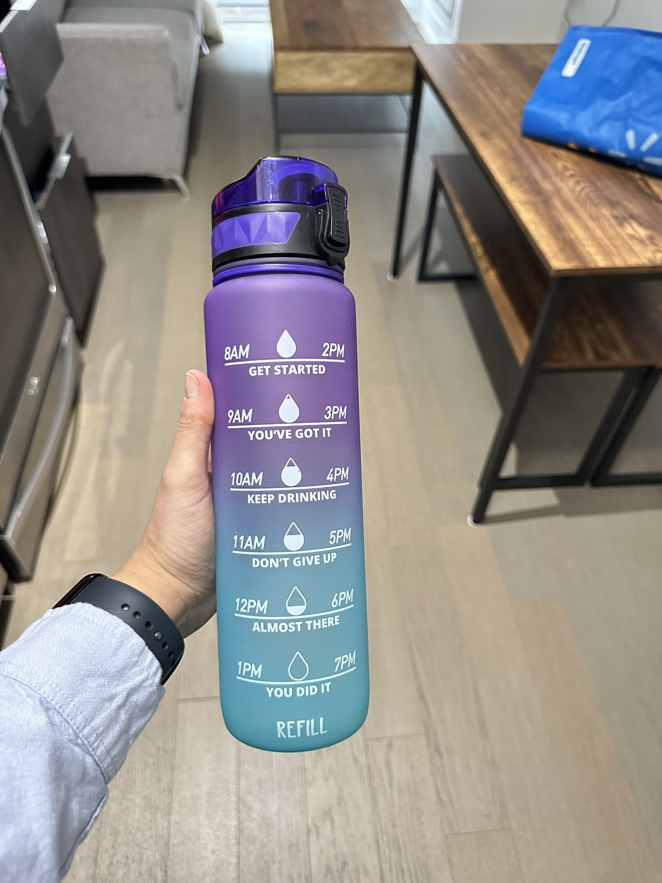Hourly measured water bottle - photo 2