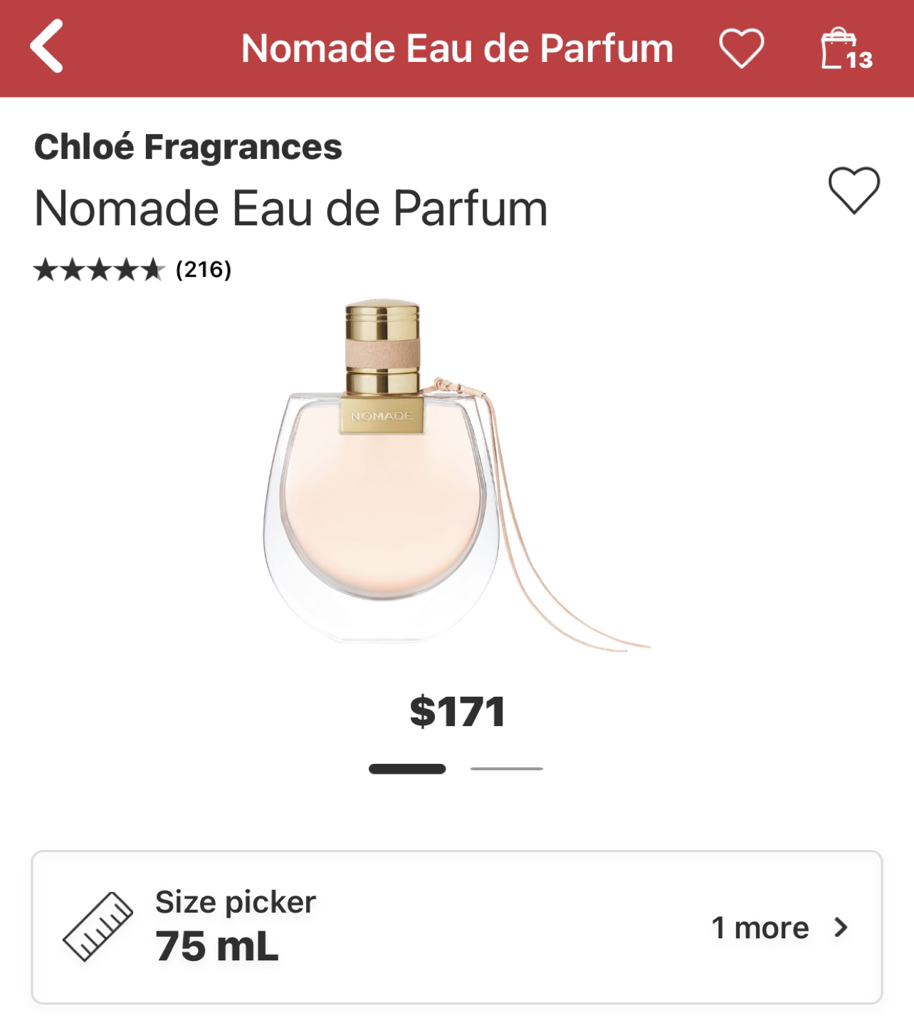 Chloe Nomade perfume 75ml pu@Downtown