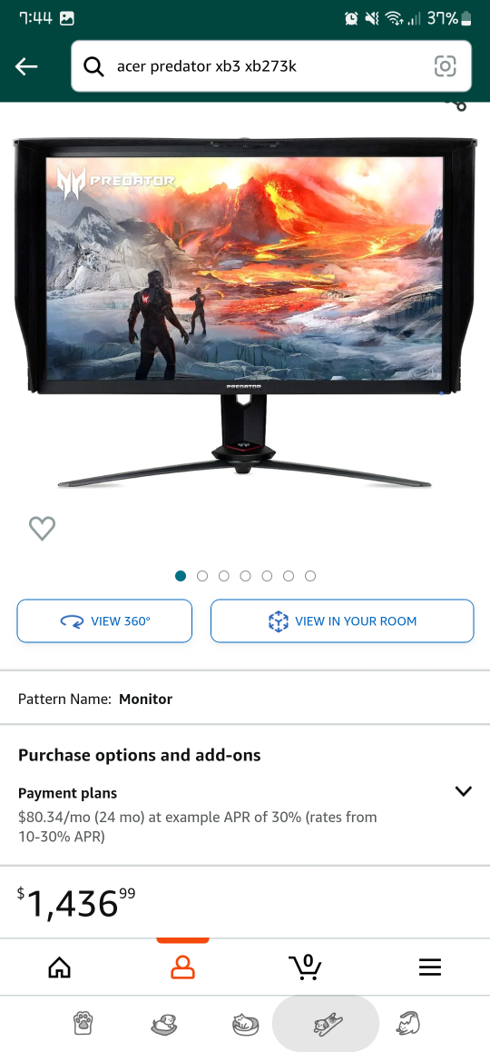 Acer predator xb273k 27inch 4k 144hz gaming monitor - photo 3