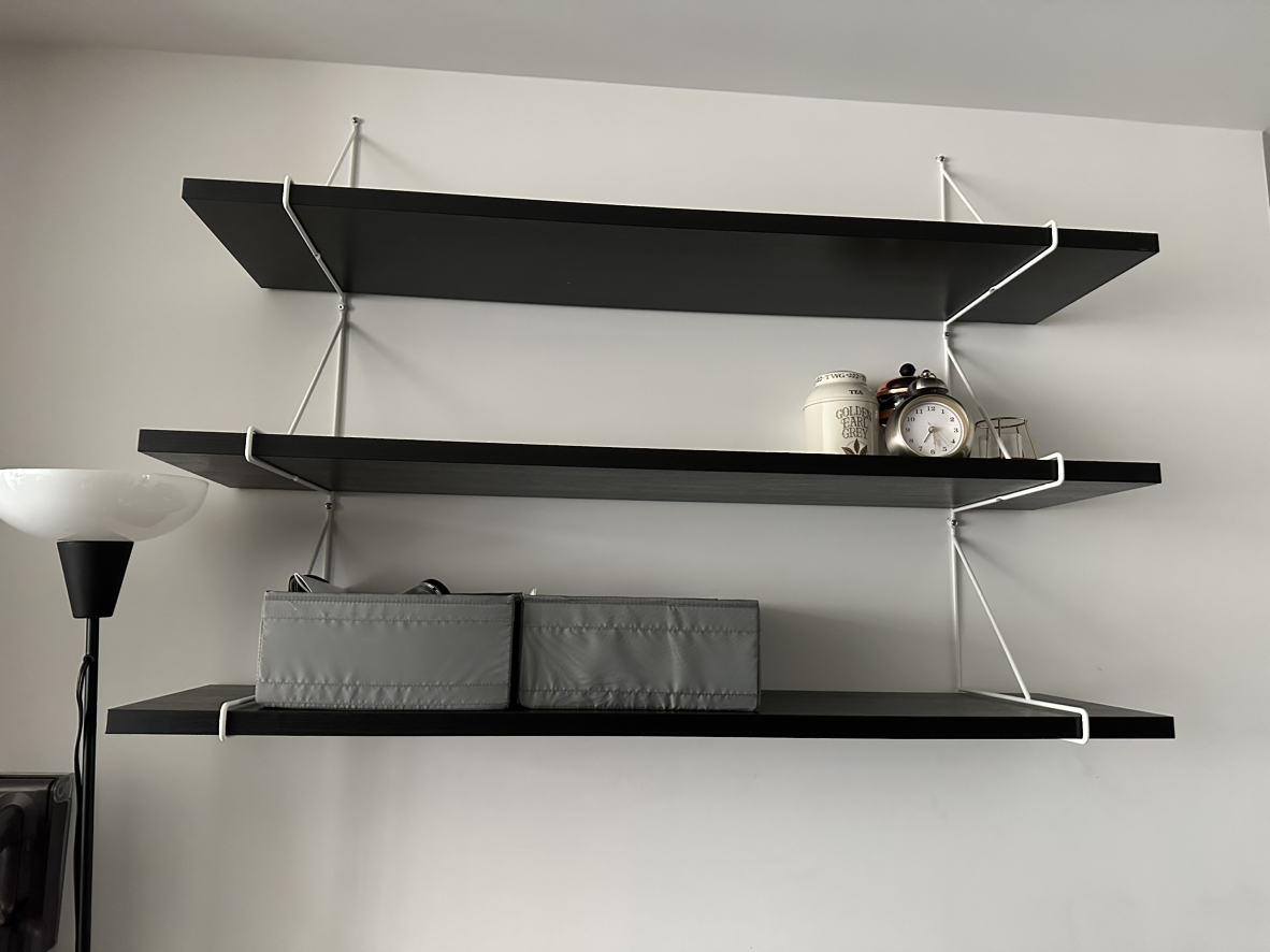 Ikea Shelf, brown-black