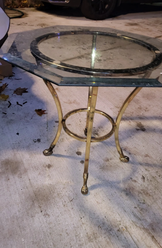glass table