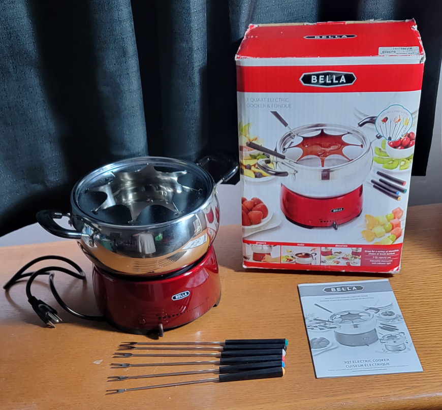 Bella 3 Quartz Electric Fondue Set