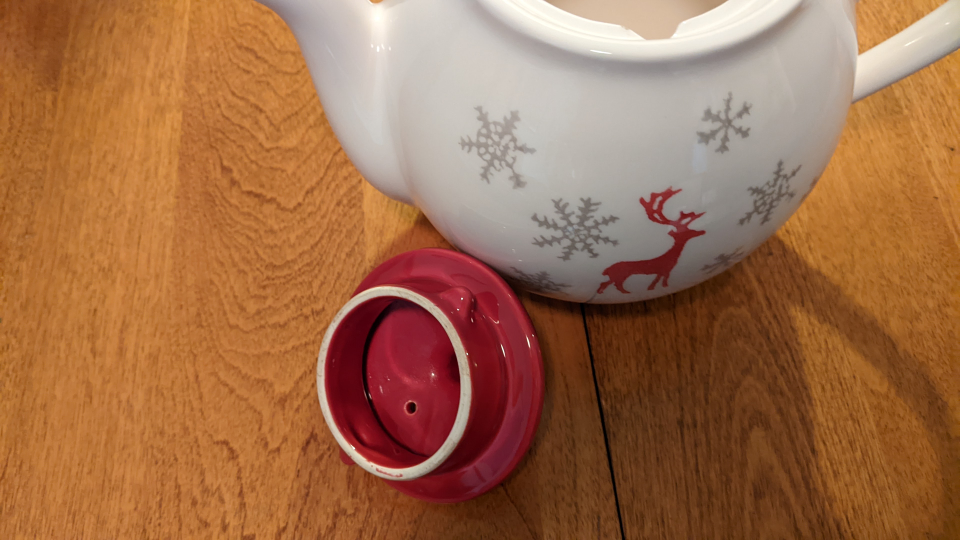 Christmas teapot