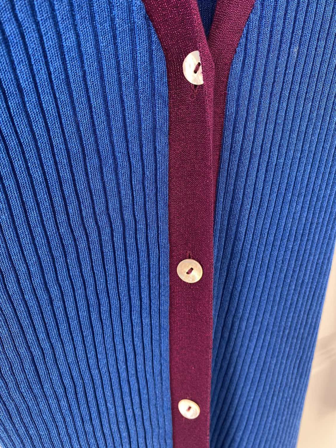 Zara Long Blue Cardigan Duster image indicator(4)