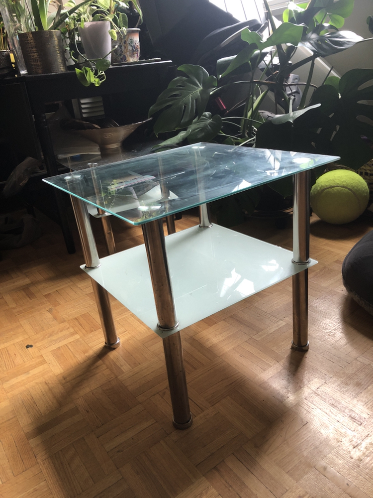 Three piece living room coffee and end tables never used