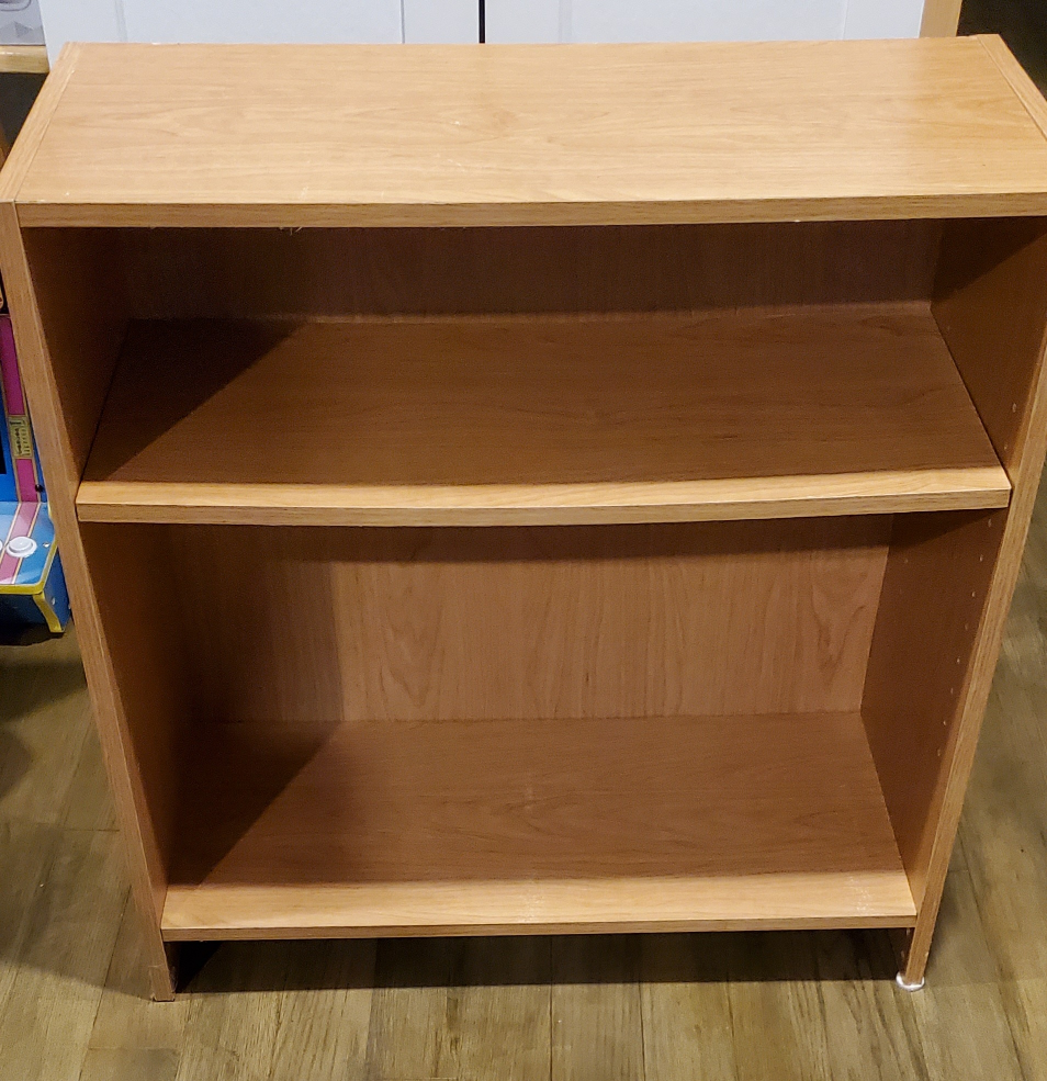 2 shelf bookcase
