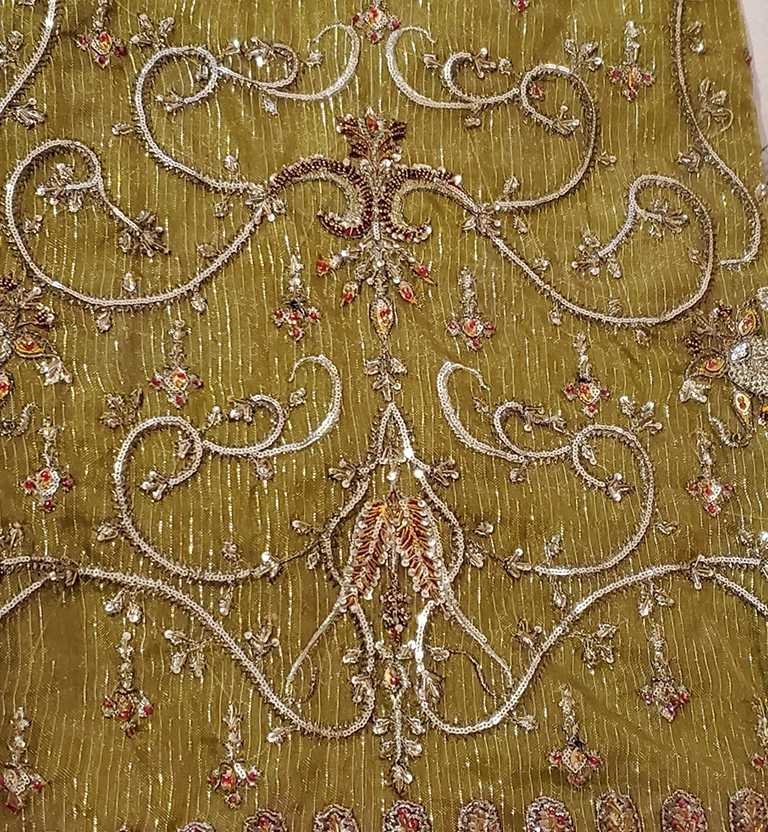 Olive Green Formal Pakistani/Indian Outfit - photo 4