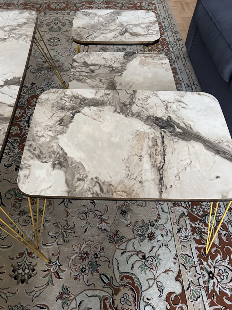 4 pieces centre and side table - photo 4