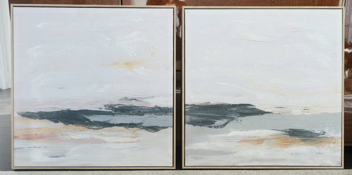 25”x 25” dual artwork - abstract art thumbnail