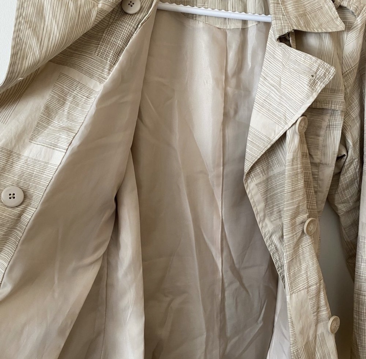 Denver Hayes trench style belted jacket, beige sz M image indicator(5)