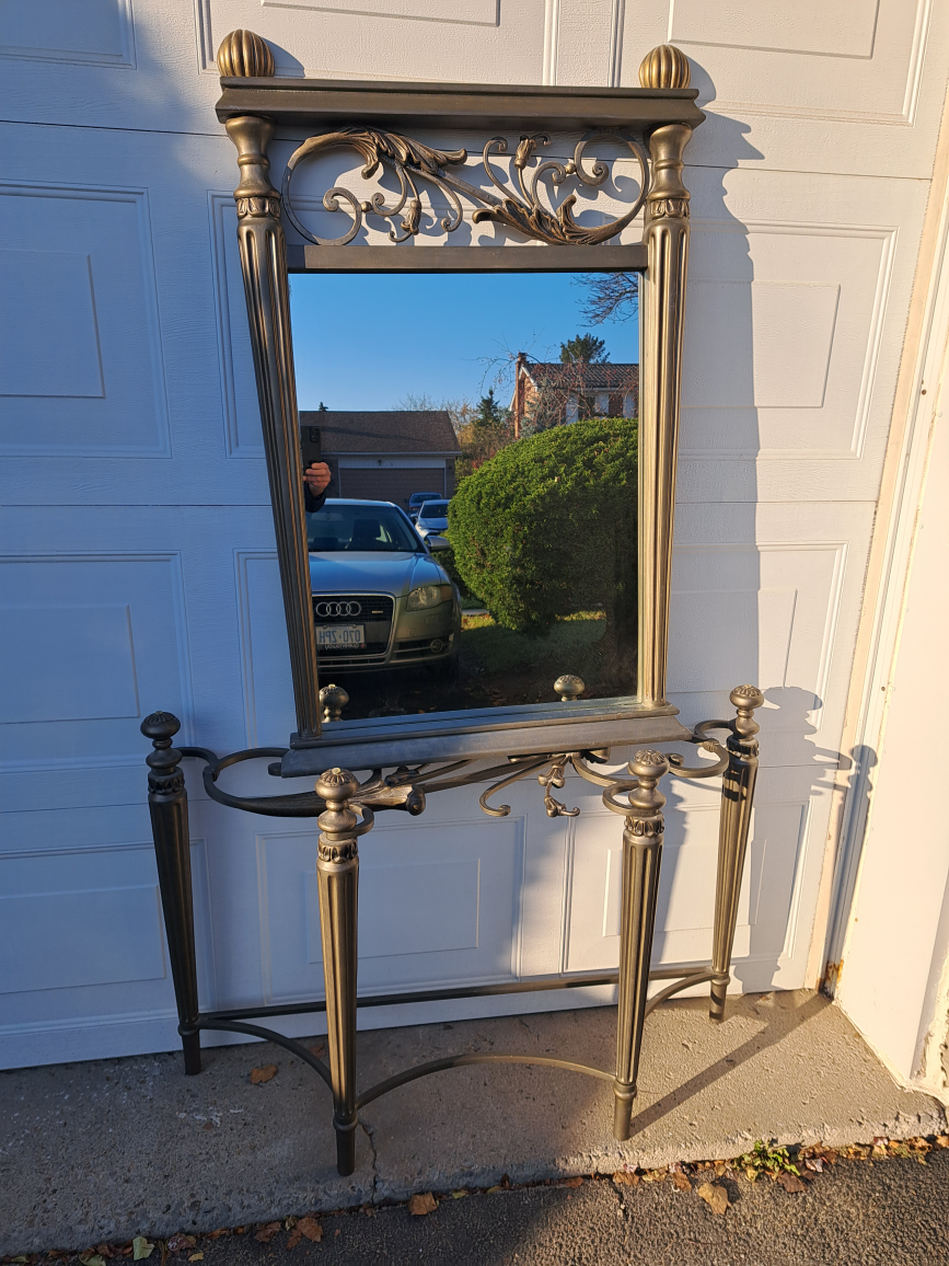 Hallway mirror and console table - photo 3