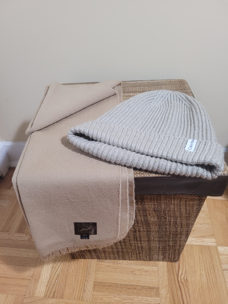 Wool Scarf and Calvin Kline Hat -Both for $9
